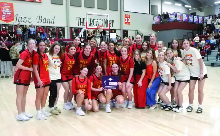 The Dale Lady Pirates beat Okemah 49-36 to win the Regional title and advance to Area competition this week. Suzie Campbell, Countywide &amp; Sun