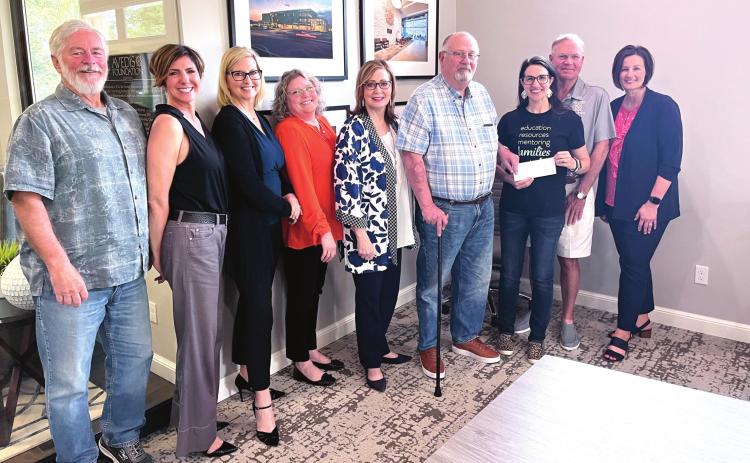 Avedis awards $150,000 grant to Legacy Parenting. Pictured from left are Avedis Board Members, Dr. Steve Trotter, Tina Hanna &amp; Jill Spencer, Tracy Meeuwsen, Program Director Avedis Foundation, Kathy Laster, Ph.D. President &amp; CEO Avedis Foundation, Mike Warwick, Board Chair Avedis Foundation, Lacey Holt, Executive Director Legacy Parenting Center, Avedis Board Members, Mark Finley &amp; Angi Mohr. Photo provided