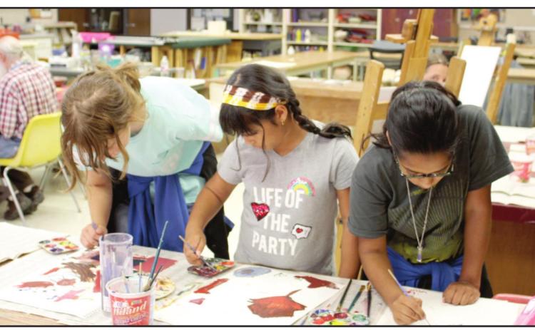 Area students work on art projects during the Picasso Painting Camp. This year’s Kids on Campus summer camps will launch June 13. SSC File Photo, June 10, 2019