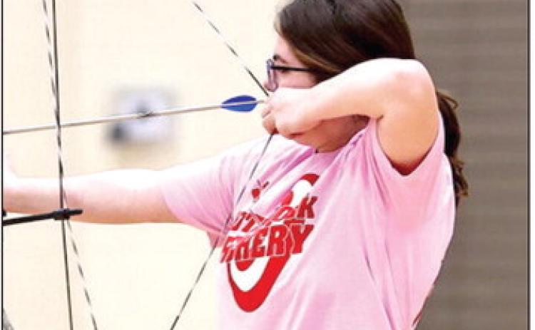North Rock Creek hosted their annual Winter Pink Out Shootout on Jan. 9 &amp; 10. Courtney Grace (pictured) won first in individual high school girls, shooting a 285. The elementary &amp; middle schools won their divisions and the high school finished 2nd.