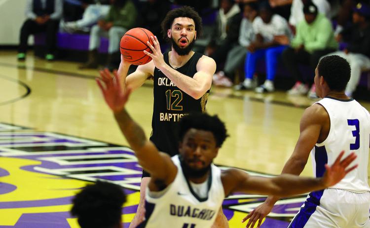 Oklahoma Baptist Univerisity traveled to Arkadelphia, AR last Friday, Feb. 3, to take on Ouachita Baptist University. The Bison lost 77-65, but OBU’s Caleb Riggs scored a season-high 11 points during the game. Photo provided