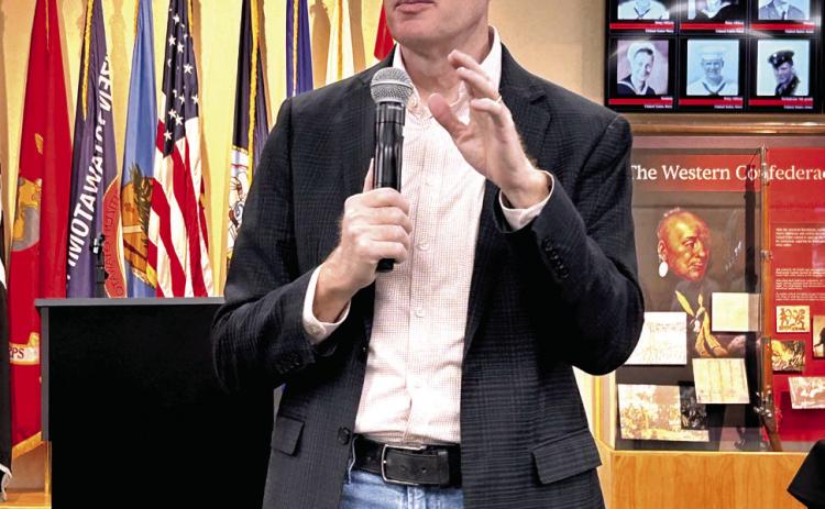U.S. Senator James Lankford addressed members of Shawnee Forward and the Tecumseh Chamber of Commerce at a luncheon held July 9 at the CPN Cultural Heritage Center. Suzie Campbell, Countywide &amp; Sun
