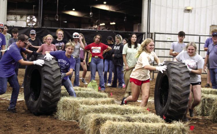 Annual Farmhand Olympics during the 2024 Pottawatomie County Free Fair. File photo, Countywide &amp; Sun/Natasha Dunagan