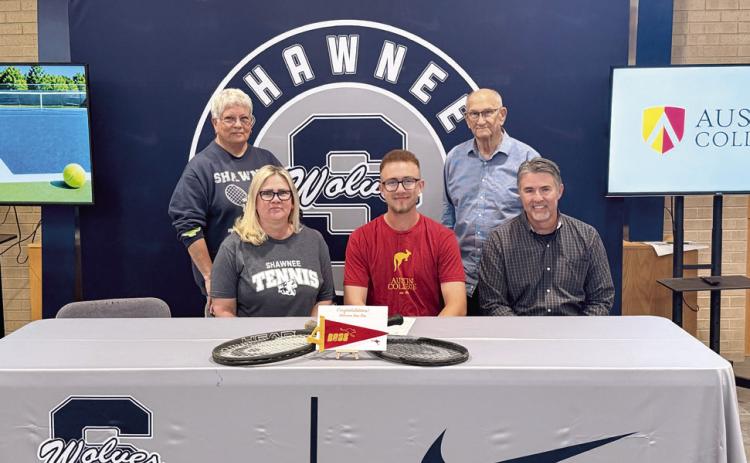 Carter Schollenbarger signed with Austin College in Sherman, TX, to play tennis. Photos provided by SPS