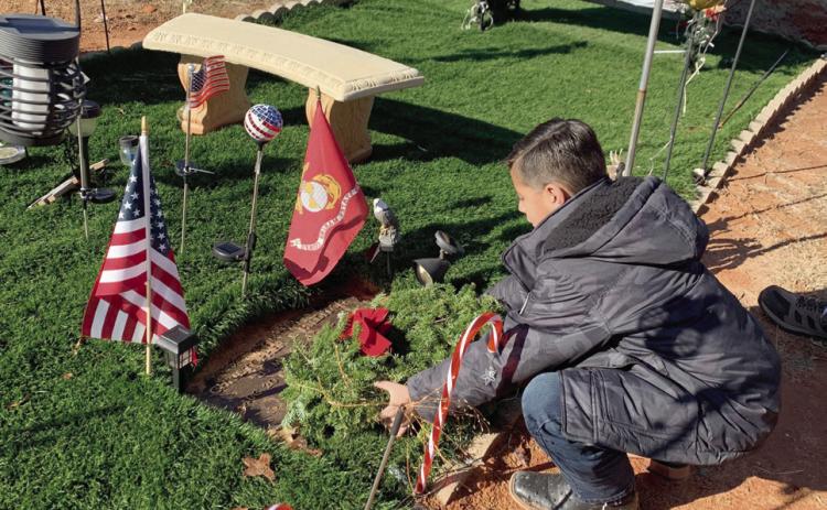 Wreaths Laid At Brown Cemetery