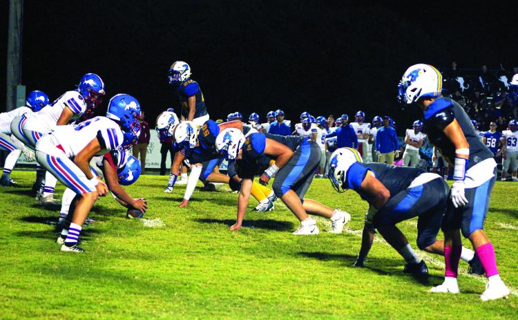 The Bethel Wildcats line up to play defense against the Chandler Lions during the third quarter of the home game on Oct. 7. Countywide &amp; Sun/Natasha Dunagan
