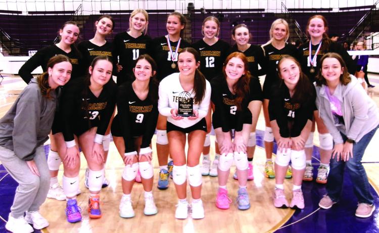 THS Volleyball went undefeated and ended the Chickasha Tournament as Champions on Sept. 6. Photo Provided