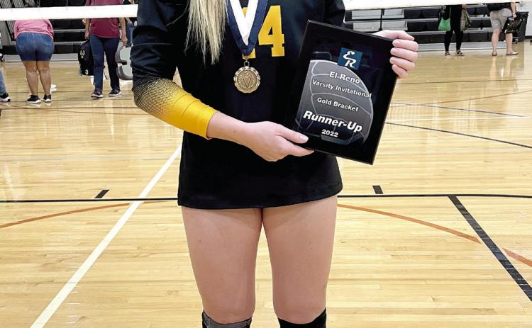 Koree Thompson is awarded All-Tournament at the El Reno Tournament. Countywide &amp; Sun/ Danny Chambers
