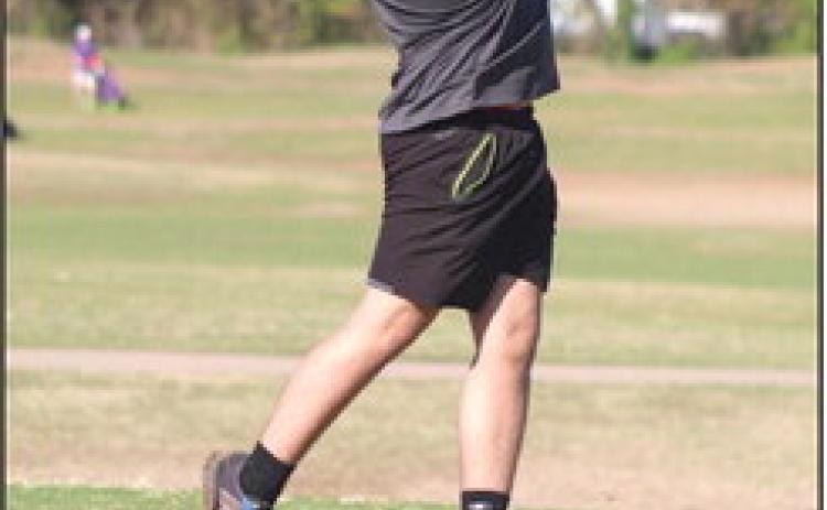 Tecumseh junior Anthony Wilson drives during the Tecumseh Boys Golf Invitational at Fire-Lake Golf Course. Wilson scored 110 at the tournament. Countywide &amp; Sun/ Natasha Dunagan