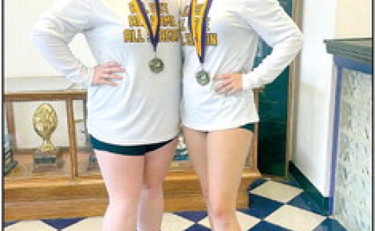 Two Lady Savages pictured above named to All Tournament Team. From rom left: Piper Goodson and Chloe Kelsey. Photo provided