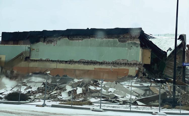 West Main Street Closed After Building Collapses
