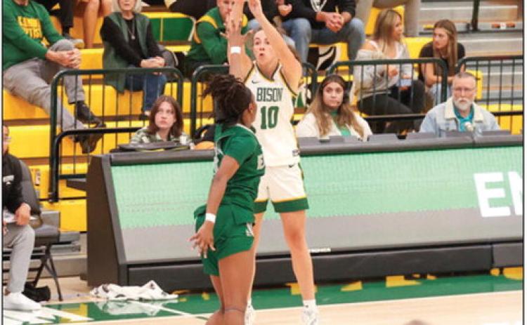 Parker Stevens, a Bethel High School Alumnus, scored 17 points to help the Bison win. Photo Provided